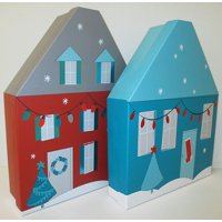 Holiday Time 2pk Nst R/b House Goft Box