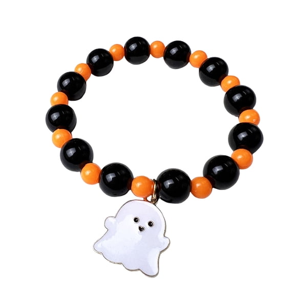 ZestMode Halloween Bracelet Color Block Jewelry Party Supplies Light Versatile Daily Use White One Size