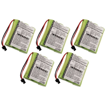 5pc Exell Cordless Phone Battery Fits and Compatible with HHR-P505
