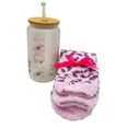 thumbnail image 5 of Mother's Day Gift Basket Set - 16 oz. Tumbler, Leopard Socks, Glass Straw, Bamboo Lid, 5 of 7