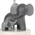 thumbnail image 2 of Lambs & Ivy Me & Mama White/Gray Elephant Nursery Lamp with Shade & Bulb, 2 of 4