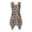 Beige Spotted Animal Print, variant on HELLHERO Vintage Floral Print Summer Sleeveless Dress, Round Neck Women's Summer Sundress with Side Pockets Pleated for Work