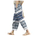 thumbnail image 1 of YDLCAFD Women Casual Lightweight Drawstring Elastic Waist Pants With Pockets, 1 of 7