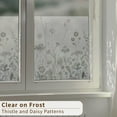 thumbnail image 5 of funlife Original Frosted Window Film, Spring Thistle Double Sided Static Cling Window Cling, Summer Non-Adhesive Glass Windows Decor for Window Glass Door, Daisy Flower and Botanical, 58 x 120cm, 5 of 5
