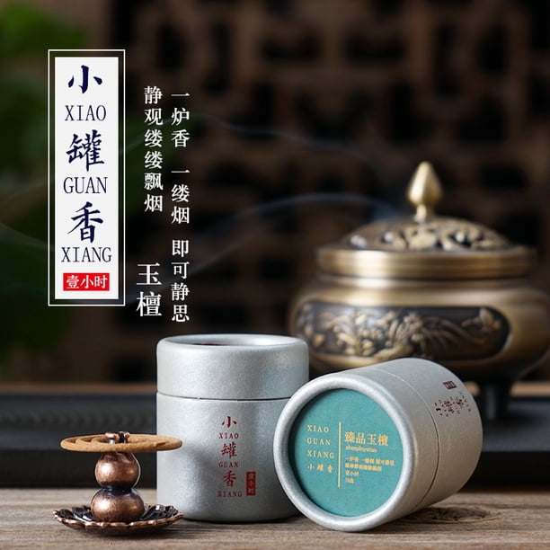 Xiao Hua Incienso en espiral para aromaterapia y meditación - Larga duración (1 hora), sándalo americano