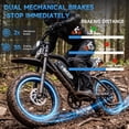 thumbnail image 6 of GlobalKeep Adults 20" Fat Tire Multi-Terrain Mountain off-Road Equipment, 48V 17.5Ah Removable Battery, 28MPH, 1500W Peak Motor, Dual Suspension & Dual Disc Brakes, UL2849 Certified., 6 of 11