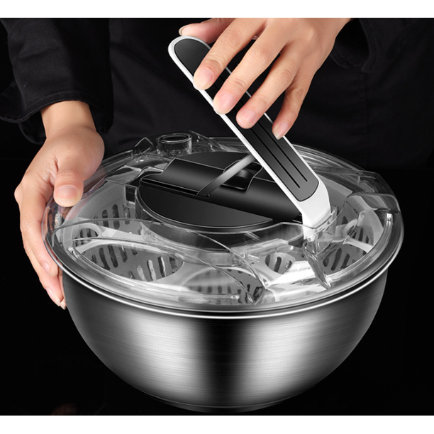 Starfrit - Salad Spinner, 4 Liter Capacity, Ergonomic Handle