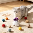 thumbnail image 4 of Halloween Squeaky Dog Toys, Funny Ghost Shape Interactive Chew Toys for Puppy Small and Medium Dogs, 4 of 5