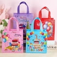 thumbnail image 4 of 8Pcs Non-Woven Reusable Tote Bags 4 Styles Happy Birthday Gift Bags Bulk Reusable Folding Tote Bags with Handles for Candy Goodie Bags Party Favors 21×23cm, 4 of 9
