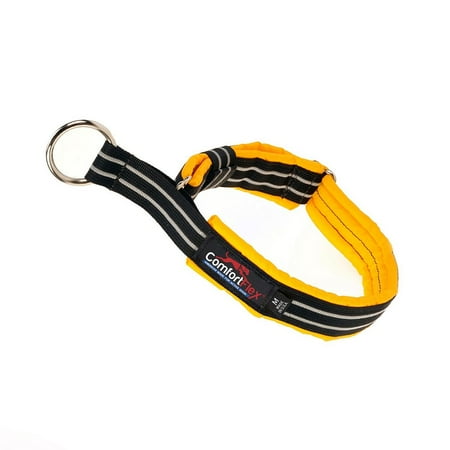UPC: 0816642011492 | ComfortFlex American Made Fully Padded  Reflective  Adjustable  Flat Nylon  Martingale Type Limited Slip Collar for Active Dogs  Saffron  Xlarge
