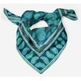 thumbnail image 4 of Phagun Blue Floral & Paisley Pure Silk Printed&nbsp;Scarf&nbsp;Square Dupatta Head Neck Wrap Bandanas For Women, 4 of 6