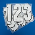 thumbnail image 2 of Hello Hobby 8" White Iron-on Solid Numbers, 4 Sheets, 12 Pieces, 2 of 5