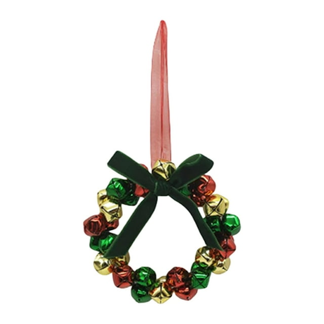 Corona de campana de Navidad, corona de Navidad, colgante, decoración colgante, decoración navideña para Estilo A