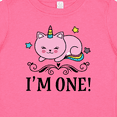 thumbnail image 4 of Inktastic First Birthday Unicorn Cat Girls Girls Baby T-Shirt, 4 of 5