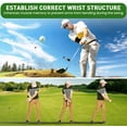thumbnail image 4 of FINGER TEN Golf Swing Trainer Impact Smart Ball with Adjustable Training Wristband, Golf Posture Corrector Portable Lightweight Practice Tool for Golfer Beginner, 4 of 8