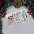 thumbnail image 5 of Tarjeta de Papá Noel con licencia de vuelo para la víspera de Navidad, licencia de conducir, regalo creativo de Navidad para niños, decoración navideña para niños, 5 of 5
