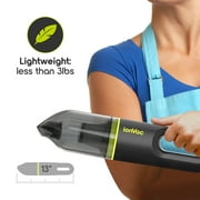 IonVac Handvac Handheld Cordless Vacuum, Pet-Friendly Multi-Surface Lightweight Vacuum Cleaner with USB Charging, Model #7441, Green