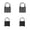 Black 2PCS & Dark Gray 2PCS, variant on Heavy Duty Password Padlock 4 Digit Large Outdoor Digital Lock High Aluminum Lock Body Non Cutting Lock Ring Suitable For Homes Schools Gate 2PCS