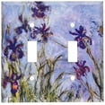 thumbnail image 2 of Assiettes d'Art - Monet : Iris Switch Plate - Double Toggle, 2 of 3