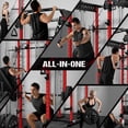 thumbnail image 5 of Allivate Smith Machine,2000lb All-in-One Squat Rack with Smith Bar and Attachments, Multi-Function Power Cage with Dual Pulley Cable Crossover System,Workout Machine for Home Gym, 5 of 10