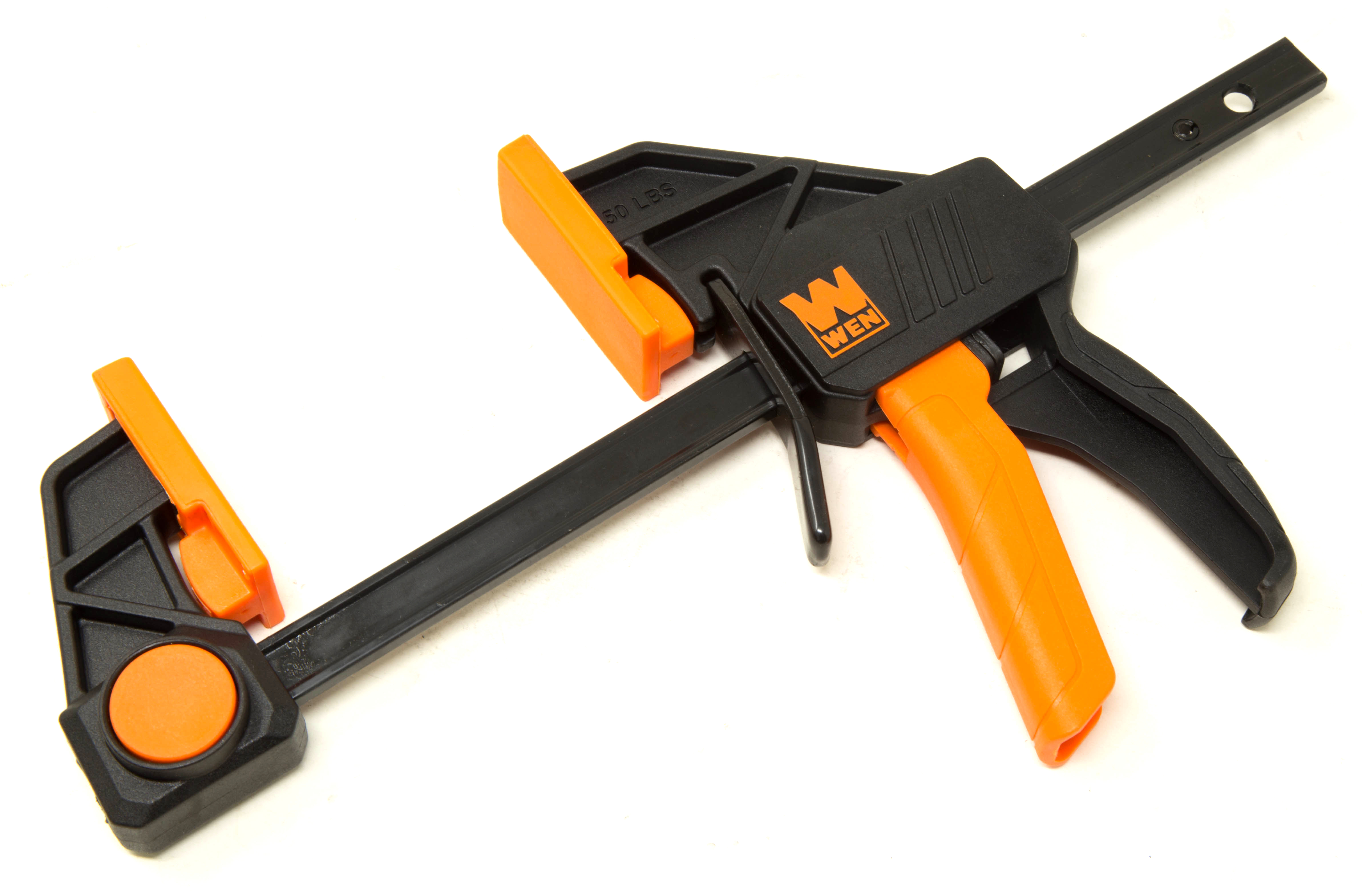 WEN 6-Inch Heavy Duty Steel Bar Clamps and Spreaders with 2.3-Inch Throat, Four Pack