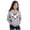 Gray, variant on Byoo Girl's Graphic Hoodie Long Sleeve Hoodies Halloween Daily Hooded Sweatshirt for Kids,Black