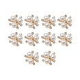 thumbnail image 3 of 10Pcs Flatback Rhinestone Beads Buttons DIY Craft Alloy Flatback Accessory Embellishment for Clothing, 3 of 9