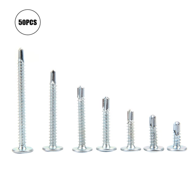 Fijación De Tornillos, Juego De Tornillos De Perforación De Tornillos Prácticos, Taller De Reparación De Viviendas Para La Fijación De Tejas De Acero De Color En Estructura De ANGGREK Truss Head Screw