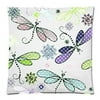 WOPOP Home Decor Color Multi Butterfly with Flowers Zippered Throw Pillow Cover Cushion Case 20x20 inchesTwo Sides Printing