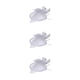thumbnail image 5 of Diadema de malla de plumas Qarigey con clip ajustable para dama blanco, 5 of 6