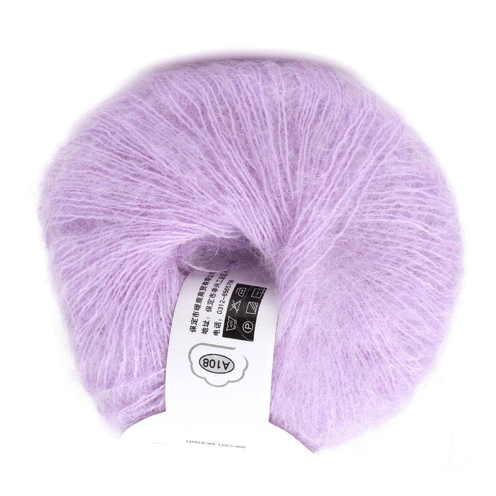 LYUMO Popular Soft Mohair Pashm Knit Angora Long Wool Yarn Hot (With a