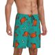 thumbnail image 2 of Fotbe Colorful Crab Pantalones Cortos de Pijama para Hombre, Ropa de Dormir, Pantalones de Pijama Cortos para Hombre-Small, 2 of 6