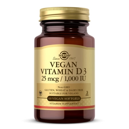 Solgar Vegan Vitamin D3 25 mcg 60 Softgel