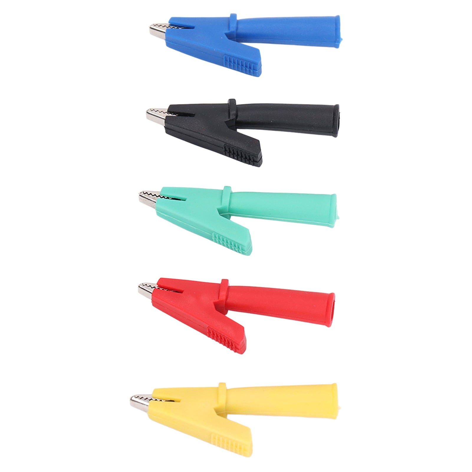 Battery Clamps Wire Jumper Clips 10 Insulated - 5A Crocodile Clips