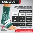 thumbnail image 6 of Sleeve Stars Ankle Brace for Sprained Ankle, Ankle Support for Women & Men, Single, Turquoise, 6 of 11