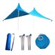 thumbnail image 3 of Toldo para de Pya Familiar para 3-4 Personas | Protección UPF50 | Lona de Refugio Sor Portátil Grande para , Campamen Azul Sunnimix Toldo para toldo con sombrilla, 3 of 8