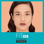 Maybelline Fit Me Matte + Poreless Liquid Foundation, Face Makeup, Mess-Free No Waste Pouch Format, Normal to Oily Skin Types, Natural Buff, 1.3 Fl Oz