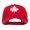 Red, variant on Canada Maple Leaf Embroidered Low Cap - White OSFM