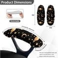 thumbnail image 6 of HELLHERO Galaxy Moon Star Print Office Chair Cover Set, Anti Dust Gaming Chair Seat Cover with Arm Rest Covers, Stretchable Rotating Boss Chairs Slipcover, Home Decor, 6 of 6