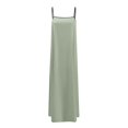 thumbnail image 4 of Wdgfv Robe Maxi d'Été pour Femmes avec Bordure Contrastée Bretelles Spaghetti Dos Nu Sans Manches Robe Longue Décontractée de Plage, 4 of 5