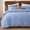 Blue Wide Stripe, variant on 100% Cotton Double Gauze Striped Duvet Cover Set Queen Size,Mist Blue Wide Stripe Pattern Soft Breathable Cotton Bedding Set Modern Minimalist 3 Piece Quilt Duvet Set for All Seasons