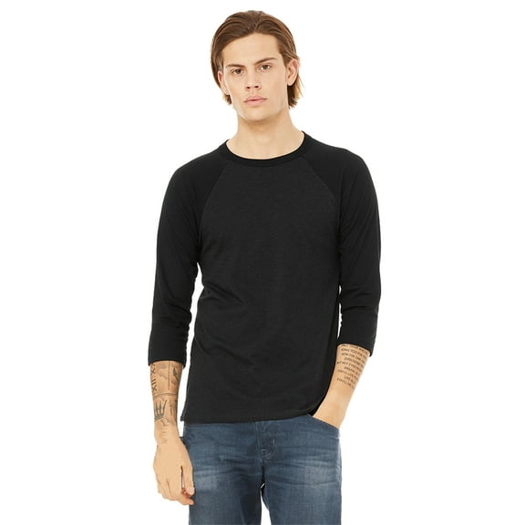 Bella Canvas Cn 3200 3/4 Slv Bsebl Rgln Tee