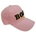 thumbnail image 2 of JESUS IS MY BOSS Christian Baseball Hat Cap (Pink), 2 of 2