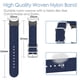 thumbnail image 3 of Correa de repuesto Compatible con Samsung Galaxy Watch4 40/44mm Watch4 Classic 42/46mm 20mm correas de reloj de lona, 3 of 9