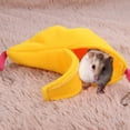 thumbnail image 5 of Hamaca cálida para hámster y plátano jaula para colgar casa nido para dormir para pájaros y mascotas (amarillo JShteea Libre de BPA, 5 of 5