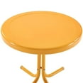 thumbnail image 4 of Pemberly Row Table d'Appoint Moderne en Métal Acier pour Patio, Fini Lustré Tangerine/blanc, 4 of 9
