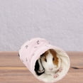 thumbnail image 5 of Guinea Tunnels Tubes Collapsible Toy for Dwarf Rabbit Hamster Gerbil Rat Pink 19x10CM, 5 of 8