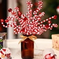 thumbnail image 2 of Decoración para árbol de Navidad, campanas de caramelo rojas y blancas, cuentas, ramas rizadas, adornos navideños, guirnalda, jarrón, decoración para el hogar, oficina, regalo para fiesta, 2 of 5