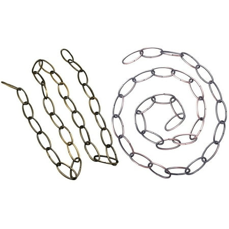 

2 Pcs 1M Heavy Duty Chain for Vintage Chandelier Hanging Lamp Red & Green