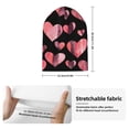 thumbnail image 2 of Yiaed Hearts Print Winter Beanie for Men Women, Fleece Lined Beanie Soft Warm Knit Hat Ski Stocking Cuffed Ca, 2 of 6